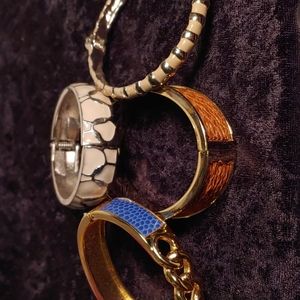 Lot of 4 Unmarked Fashion Bracelets.